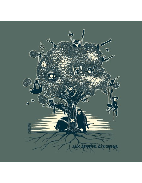 Fairtrade organic/recycled cotton T-shirt SEVILLA "Aux arbres citoyens"