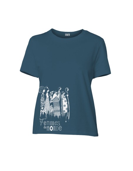 T-shirt coton bio/recyclé équitable Sevilla (BP) "Femmes du monde"