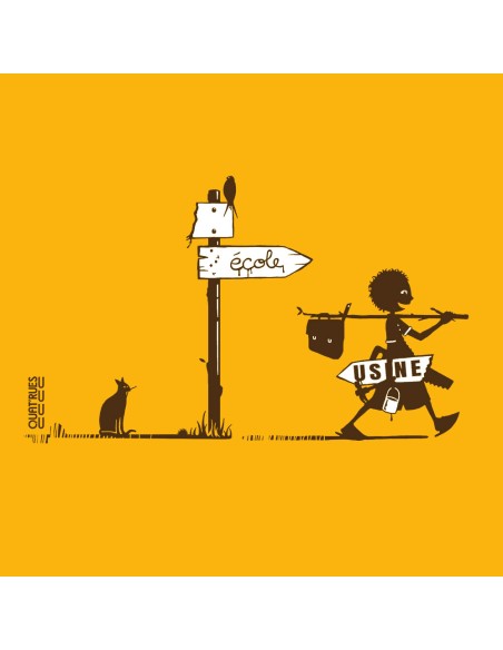 T-shirt bio équitable DOUALA (BP) "Usine buissonnière"