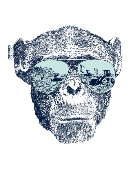 Fair-trade und Bio T-Shirt MANAGUA "Homo Eradicus"