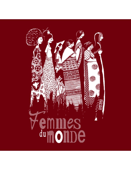 Fair and organic zipped hoodie BOSTON (BP) "Femmes du monde"