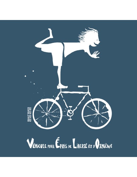T-shirt coton bio/recyclé équitable Sevilla (BP) "Vélo"