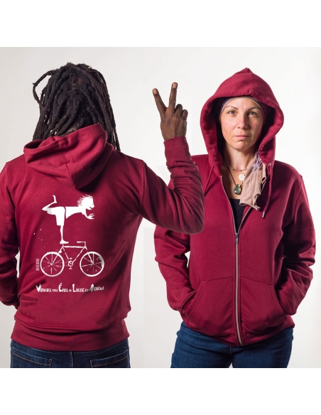 Veste bio éthique zippée "Vélo" BOSTON