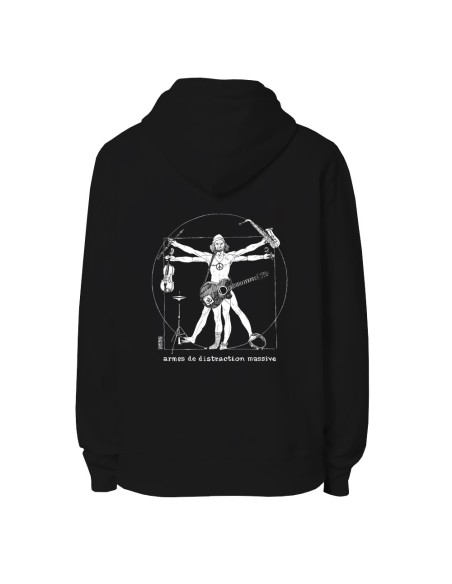 Ethisches Bio-Kapuzensweatshirt JAISALMER "Musica Humanum Est"