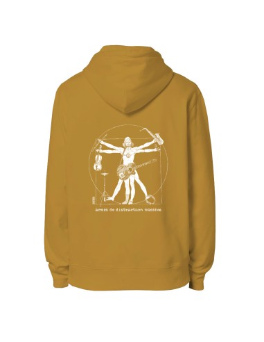 Ethical organic hoodie JAISALMER "Musica Humanum Est"