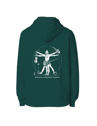 Ethical organic hoodie JAISALMER "Musica Humanum Est"