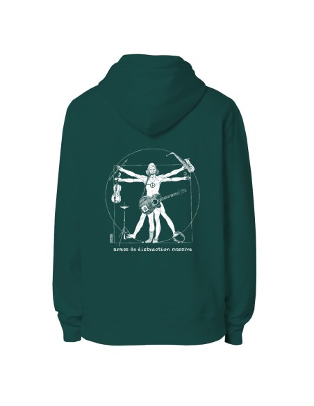 Ethical organic hoodie JAISALMER "Musica Humanum Est"