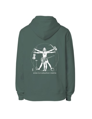 Ethical organic hoodie JAISALMER "Musica Humanum Est"