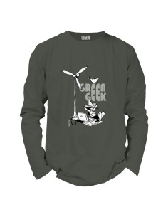 T shirt coton bio équitable BEITUN (BP) "Green Geek"