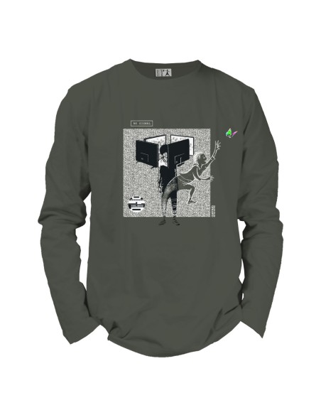 T shirt coton bio équitable BEITUN (BP) "No Signal"