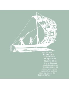 T-shirt bio équitable DOUALA (BP) "D'un seul souffle" 2