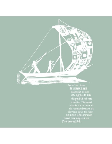 Organic and ethical T-Shirt DOUALA (BP) "D'un seul souffle"