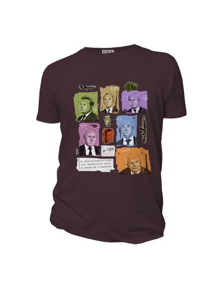 T-shirt coton bio équitable DOUALA "Patriarcapitalisme"