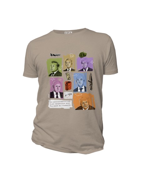 T-shirt coton bio équitable DOUALA "Patriarcapitalisme"