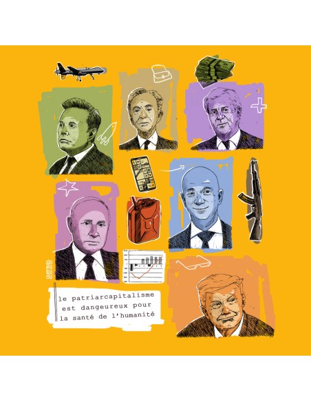 Organic and ethical T-Shirt DOUALA "Patriarcapitalisme"