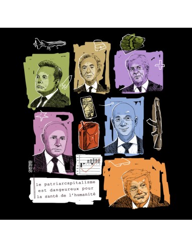 Organic and ethical T-Shirt DOUALA "Patriarcapitalisme"