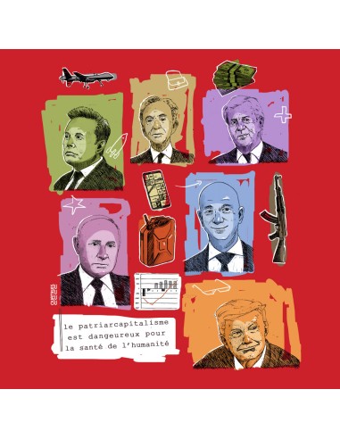 Organic and ethical T-Shirt DOUALA "Patriarcapitalisme"