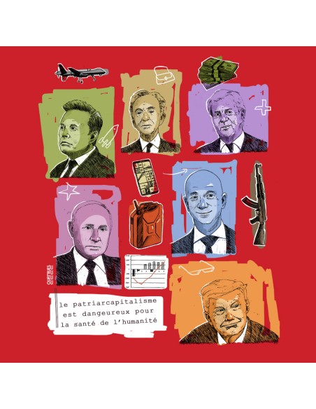 Organic and ethical T-Shirt DOUALA "Patriarcapitalisme"