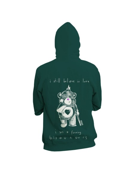 Fair and organic zipped hoodie BOSTON "Bisounours"