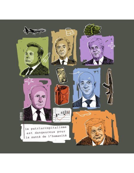 Organic and fair T-shirt BEITUN "Patriarcapitalisme"