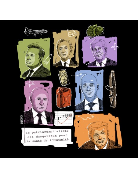 Organic and fair T-shirt BEITUN "Patriarcapitalisme"