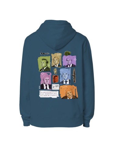 Ethical organic hoodie JAISALMER "Patriarcapitalisme"