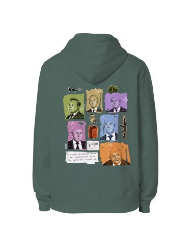 Ethical organic hoodie JAISALMER "Patriarcapitalisme"