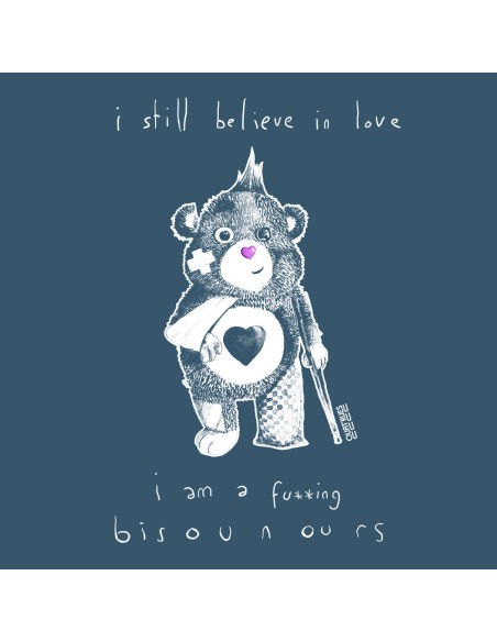 Fair-trade und Bio-/Recycling-Baumwolle T-Shirt SEVILLA "Bisounours"