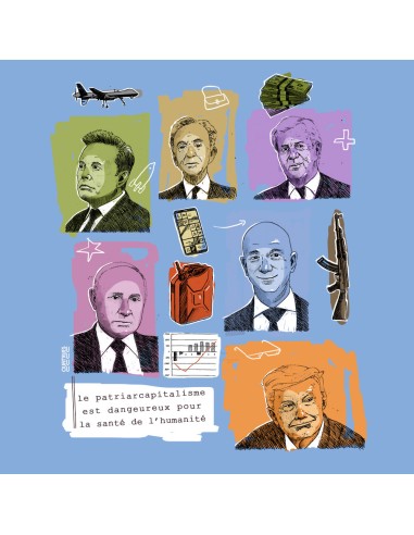 Fair-trade und Bio-/Recycling-Baumwolle T-Shirt SEVILLA "Patriarcapitalisme"