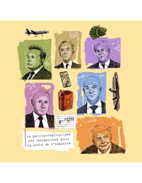 Fairtrade organic/recycled cotton T-shirt SEVILLA "Patriarcapitalisme"