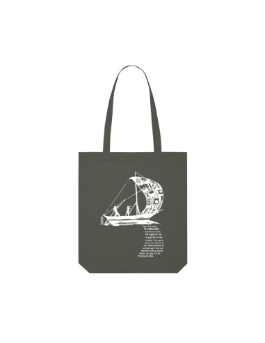 Organic & Fair-trade tote bag SAGY "D'un seul souffle"