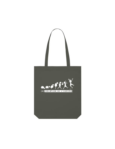 Organic & Fair-trade tote bag Sagy "(R)évolution de l'espèce"