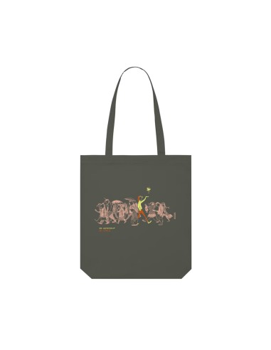 Sac en toile coton bio équitable SAGY "Be different"