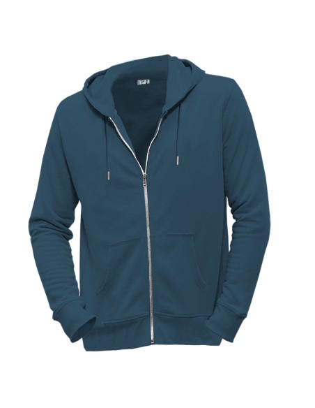Fair and organic zipped hoodie BOSTON "Meditate"