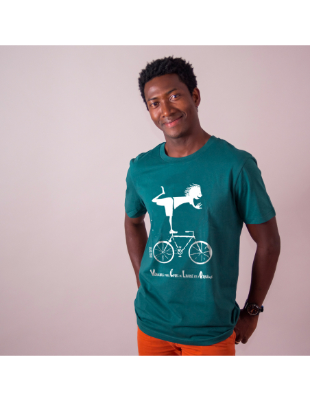 Organic and ethical T-Shirt DOUALA (BP) "Vélo"