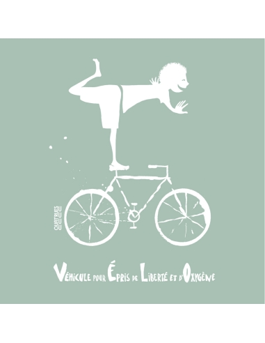 Organic and ethical T-Shirt DOUALA (BP) "Vélo"