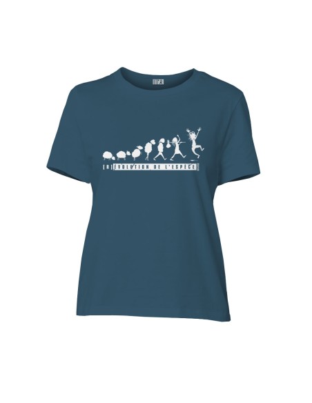 Fairtrade organic/recycled cotton T-shirt SEVILLA (BP) "(R)évolution de l'espèce"