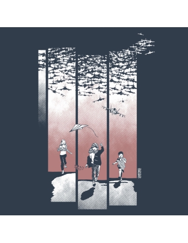 T-shirt bio équitable DOUALA (BP) "Jeux de guerre"