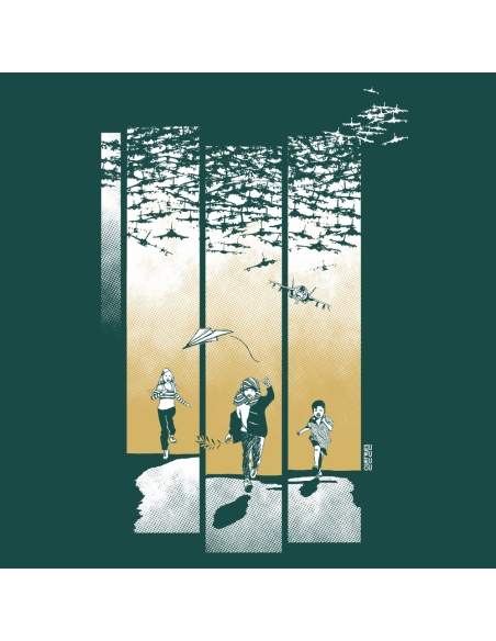 Organic and ethical T-Shirt DOUALA (BP) "Jeux de guerre"