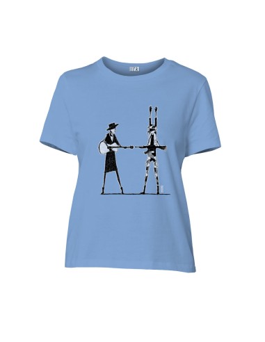 Fair-trade und Bio-/Recycling-Baumwolle T-Shirt SEVILLA "Haut les mains"