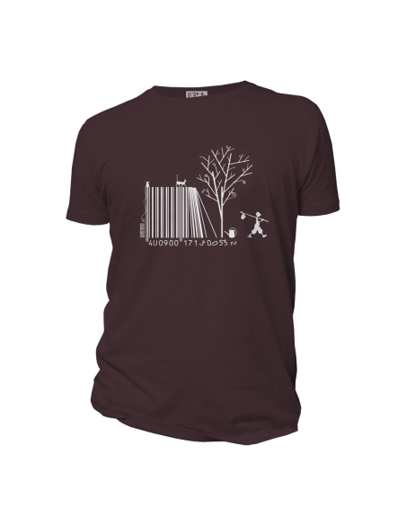 T-shirt bio équitable DOUALA (BP) "Code bar(b)re"