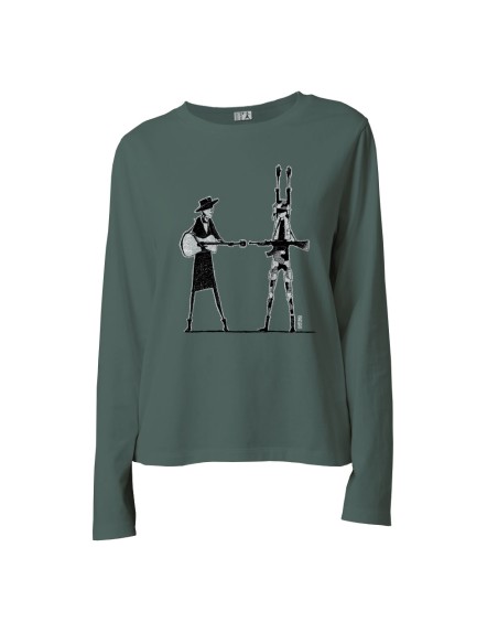 T-shirt coton bio éthique ABASAN "Haut les mains"