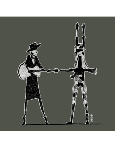 Bio und Fair V-Ausschnitt T-Shirt AWARA "Haut les mains"
