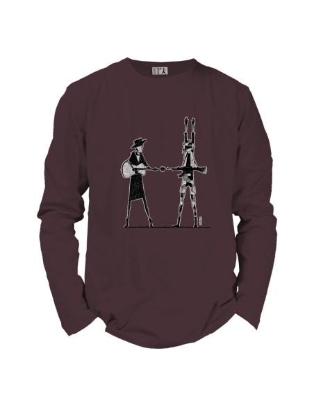 T shirt coton bio équitable BEITUN "Haut les mains"