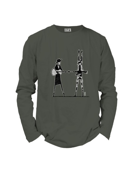 T shirt coton bio équitable BEITUN "Haut les mains"