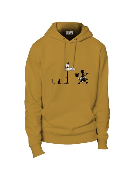 Ethisches Bio-Kapuzensweatshirt JAISALMER "Usine buissonnière"