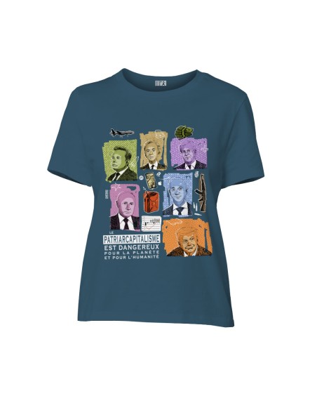T-shirt coton bio/recyclé équitable Sevilla "Patriarcapitalisme"
