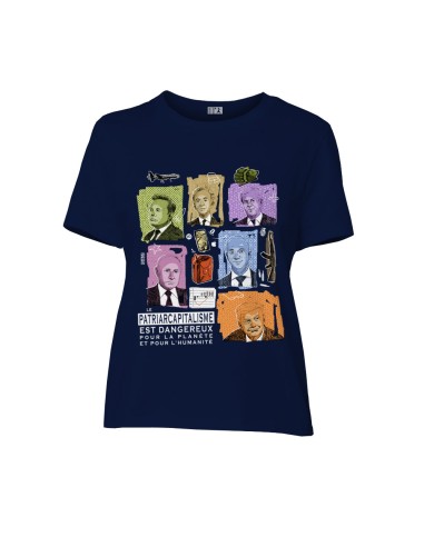 Fair-trade und Bio-/Recycling-Baumwolle T-Shirt SEVILLA "Patriarcapitalisme"