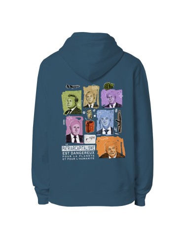 Ethisches Bio-Kapuzensweatshirt JAISALMER "Patriarcapitalisme"