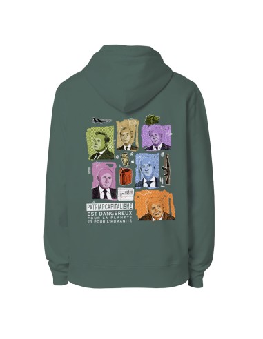 Ethisches Bio-Kapuzensweatshirt JAISALMER "Patriarcapitalisme"